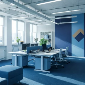 Office and small commercial cleaned and light tighten after a Baywatcher Cleaning service.